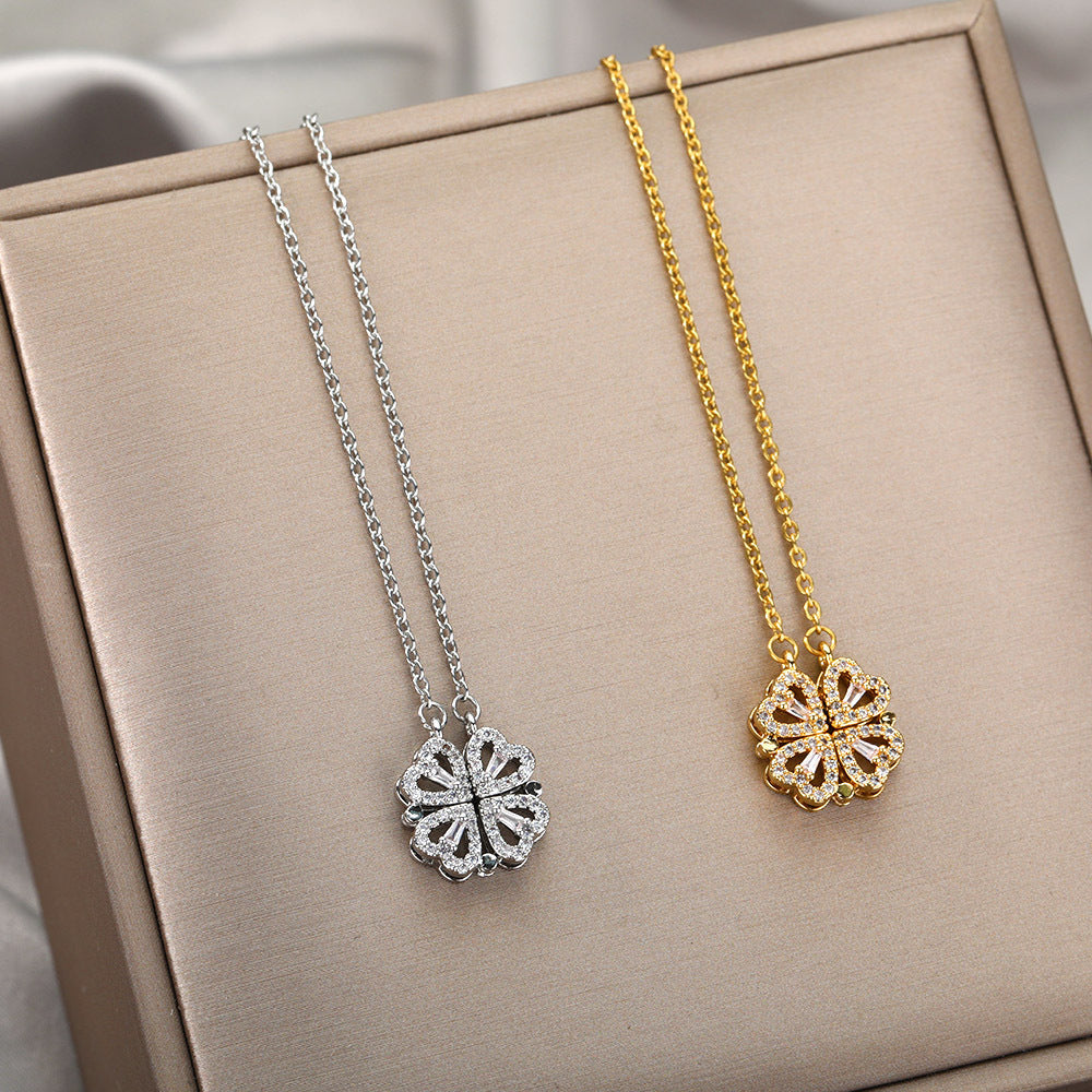 Clover Hearts Necklace