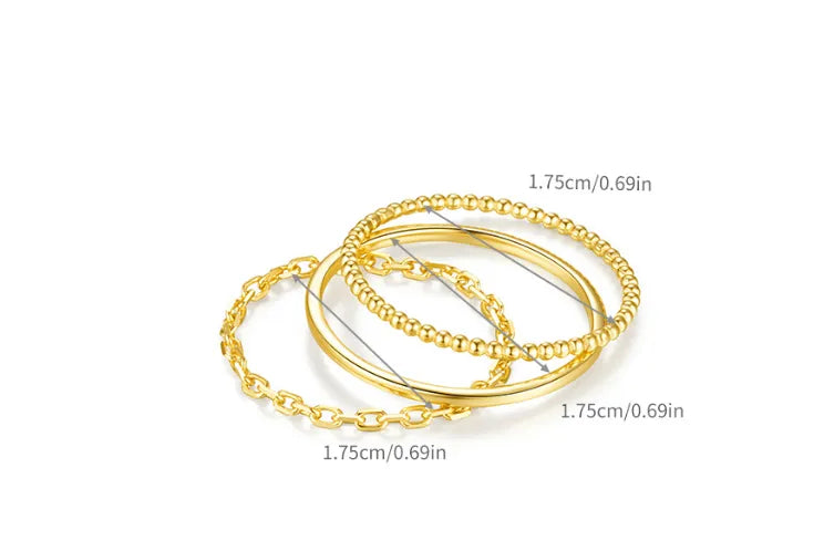 Zephyr Trio Ring Set