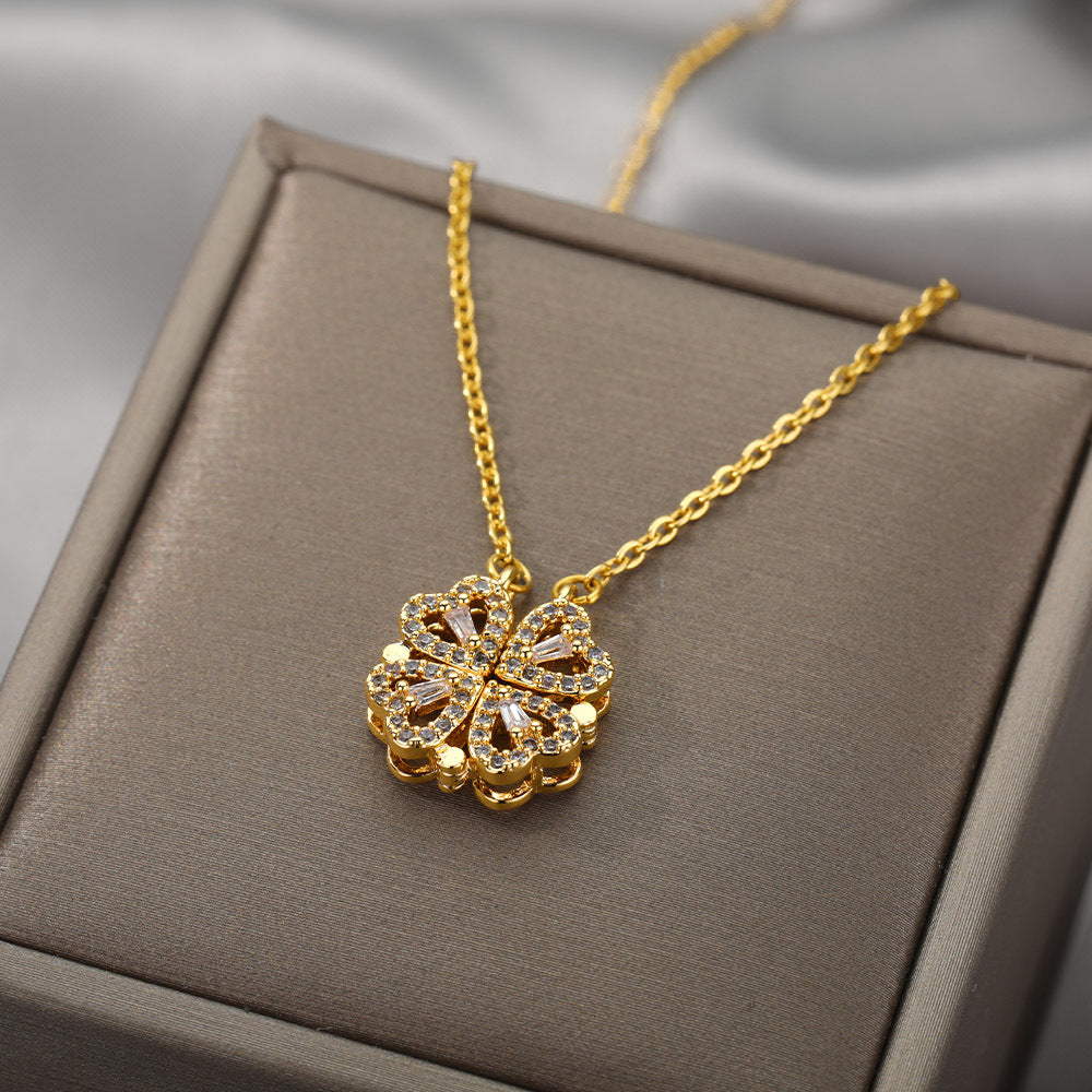 Clover Hearts Necklace
