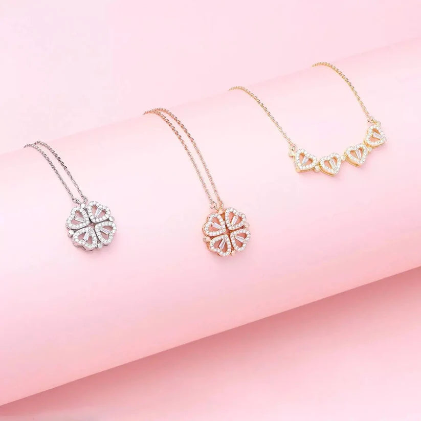 Clover Hearts Necklace