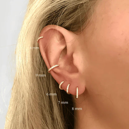 Refined S925 Thin Hoop Earrings