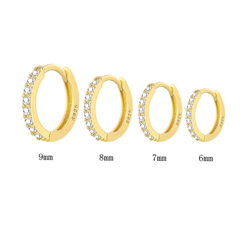 Refined S925 Thin Hoop Earrings