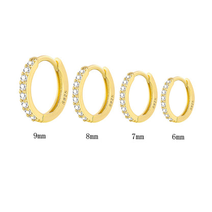 Refined S925 Thin Hoop Earrings