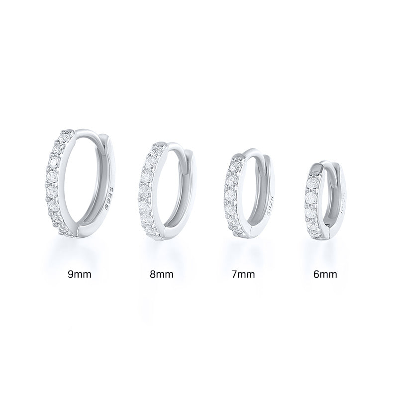 Refined S925 Thin Hoop Earrings