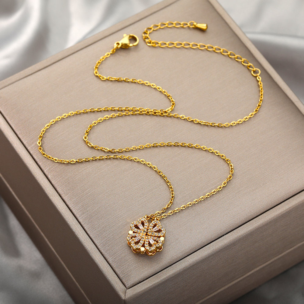 Clover Hearts Necklace