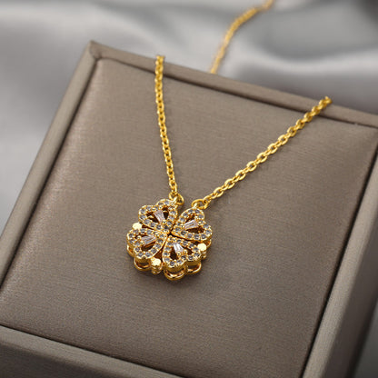 Clover Hearts Necklace